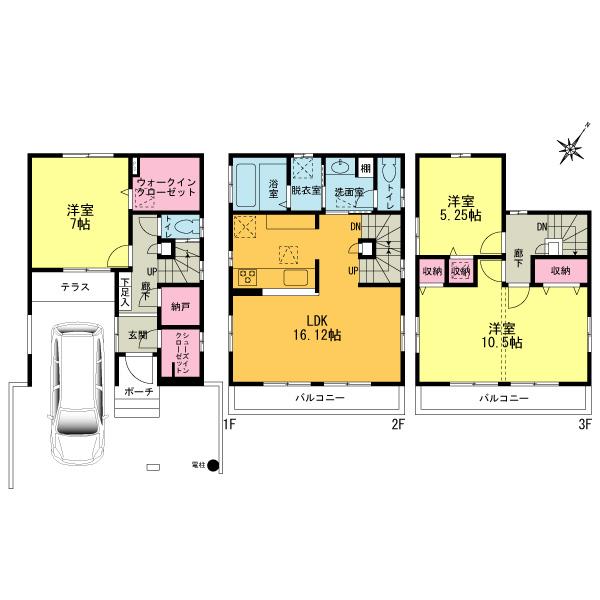 Floor plan. There are two Building balcony room
