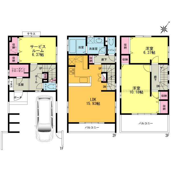 Floor plan. There are two Building balcony room