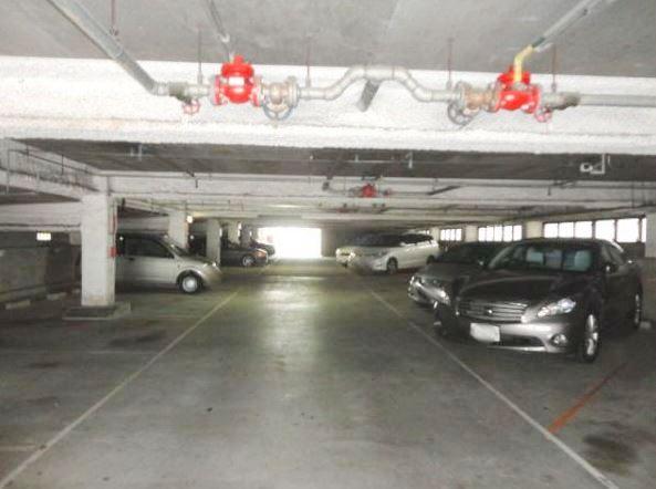 Parking lot. Common areas