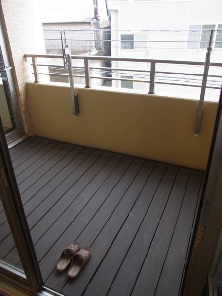 Balcony. Open-air space. Sunny day open