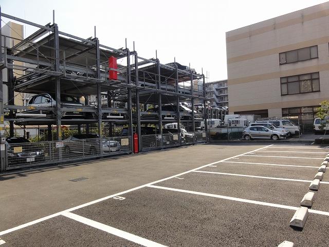 Parking lot. Common areas