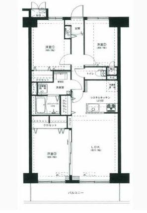 Floor plan. 3LDK, Price 24,900,000 yen, Occupied area 67.92 sq m , Balcony area 8.4 sq m