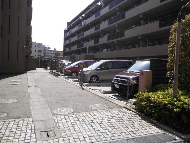 Parking lot. Common areas