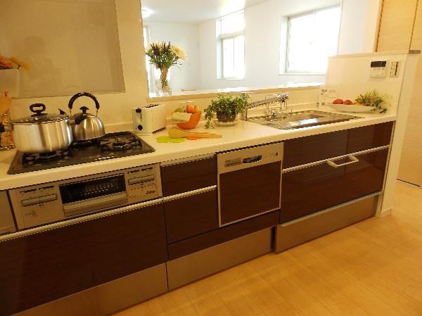 Kitchen. System kitchen with a dishwasher