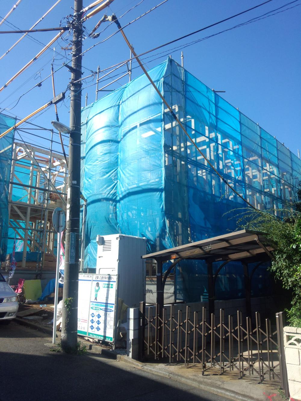 Local appearance photo. South 6m road surface ・ Good per sun ・ Flat 35S ・ Ground guarantee 10 years