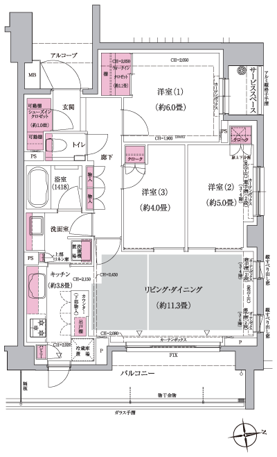 Floor: 3LD ・ K + WIC + SIC, the occupied area: 70.39 sq m, Price: TBD