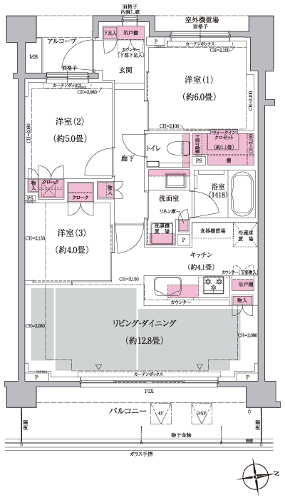 Floor: 3LD ・ K + WIC, the occupied area: 70.33 sq m, Price: TBD