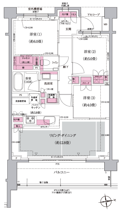 Floor: 3LD ・ K + WIC, the occupied area: 70.33 sq m, Price: TBD