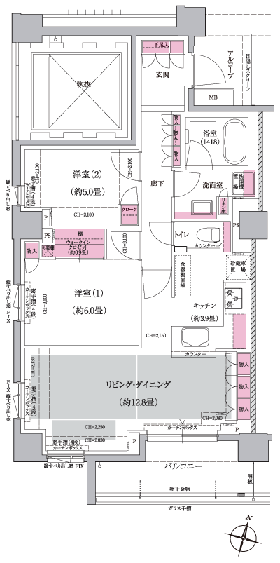 Floor: 2LD ・ K + WIC, the occupied area: 67.45 sq m, Price: TBD