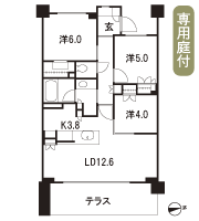 Floor: 3LD ・ K + WIC, the occupied area: 70.33 sq m, Price: TBD