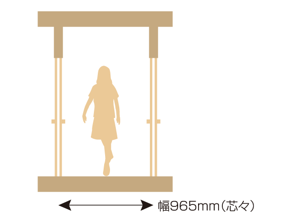 Building structure.  [Spacious interior corridor] Wide corridor can also move smoothly as the flow line and when you put carry the luggage. (Conceptual diagram)