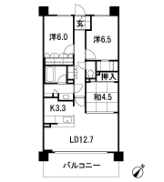 Floor: 3LDK + WIC, the occupied area: 75.52 sq m