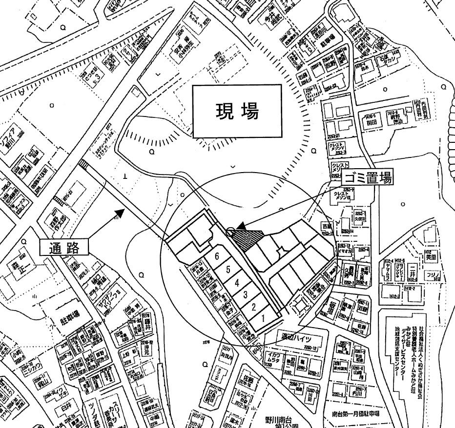 Local guide map. Local detailed map