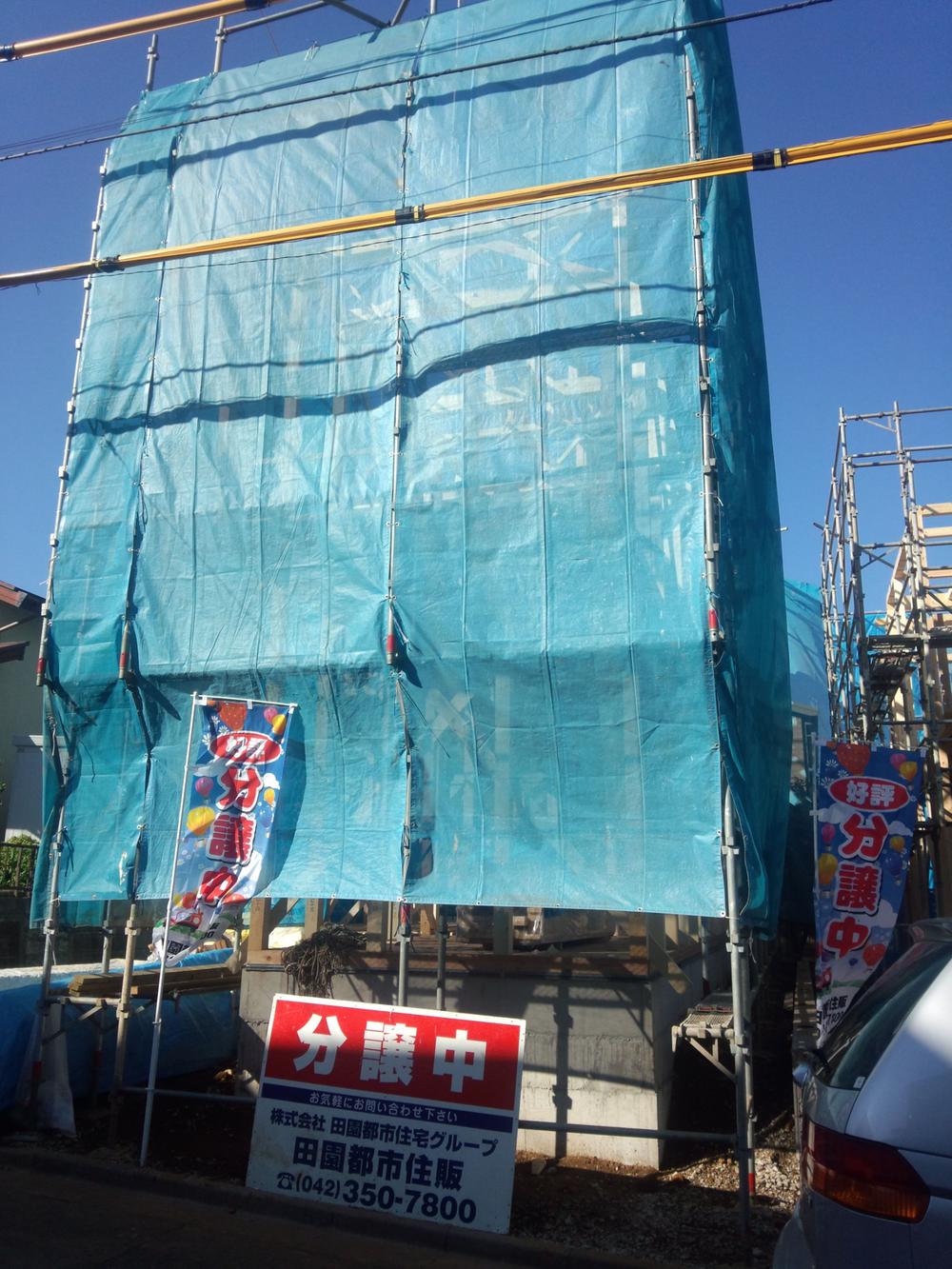 Local appearance photo. South 6m road surface ・ Good per sun ・ Flat 35S ・ Ground guarantee 10 years