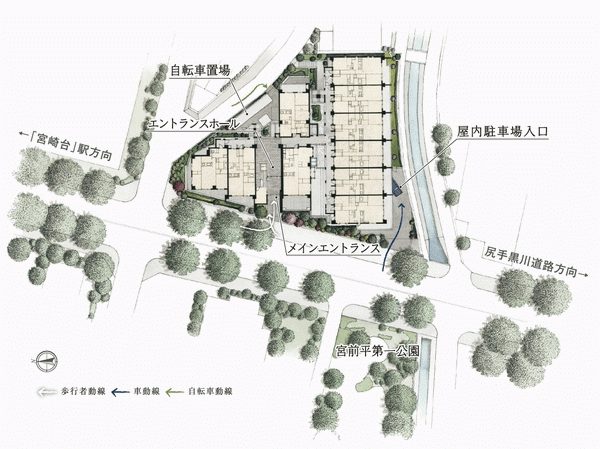 Site placement Rendering Illustration ( ※ 1)