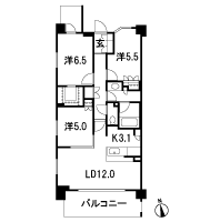 Floor: 3LDK + WIC, the area occupied: 72.9 sq m, Price: 42,800,000 yen, now on sale