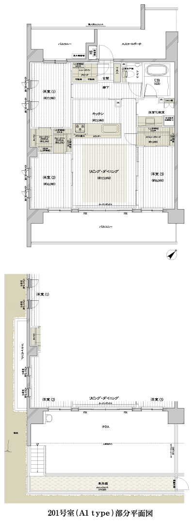 Floor: 3LD ・ K + FC + 2WIC + SIC, the occupied area: 85.09 sq m
