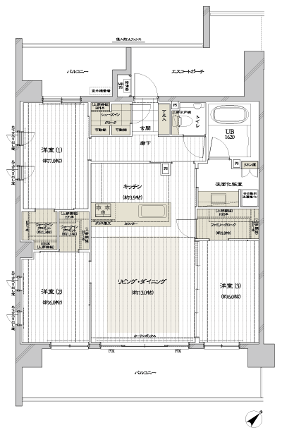 Floor: 3LD ・ K + FC + 2WIC + SIC, the occupied area: 85.09 sq m