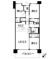 Floor: 3LD ・ K + 3WIC, occupied area: 70.37 sq m