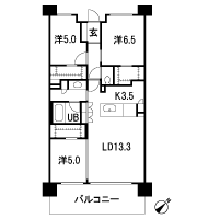 Floor: 3LD ・ K + 3WIC, occupied area: 76.22 sq m
