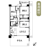 Floor: 3LD ・ K + FC + 2WIC, occupied area: 90.09 sq m