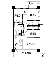 Floor: 3LD ・ K + FC + 2WIC, occupied area: 90.09 sq m
