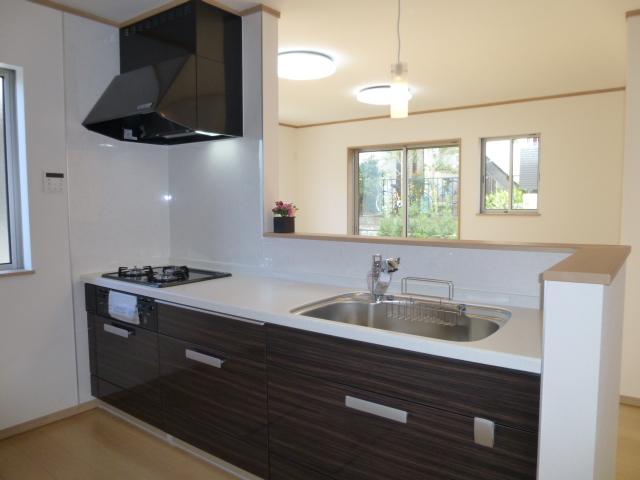 Kitchen. It is open-minded face-to-face kitchen