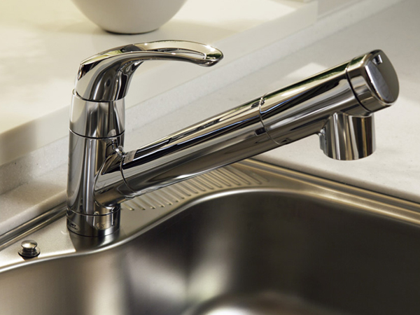 Kitchen.  [Water purifier integrated mixing faucet] Easily you can use both the clean water and tap water in front lever. Since the hand shower formula is very useful when you wash a sink or large pot.