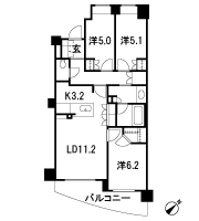 Floor: 3LDK + WIC, the area occupied: 71.7 sq m, Price: 51,400,000 yen, now on sale