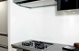 Kitchen.  [Kitchen Panel] Oil dirt also, Easy to clean by simply wiping a quick. The kitchen, You can always keep clean.