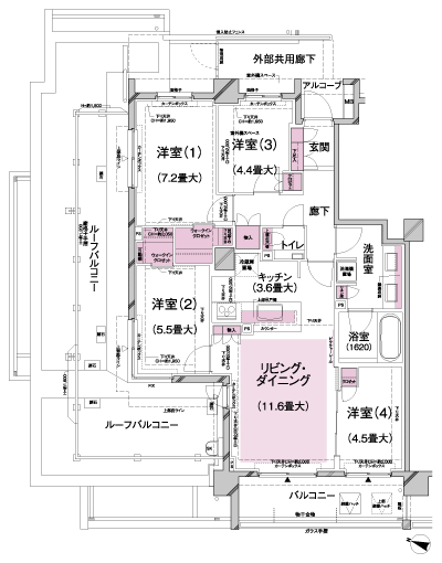 Floor: 4LDK + 2WIC, occupied area: 84.66 sq m, Price: 68,710,000 yen, now on sale