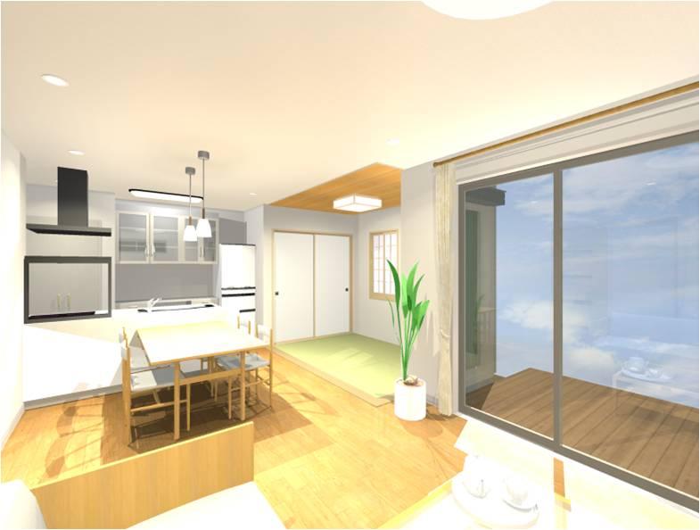 Building plan example (Perth ・ Introspection). Building plan example building price 30 million yen, Building area 97.39 sq m