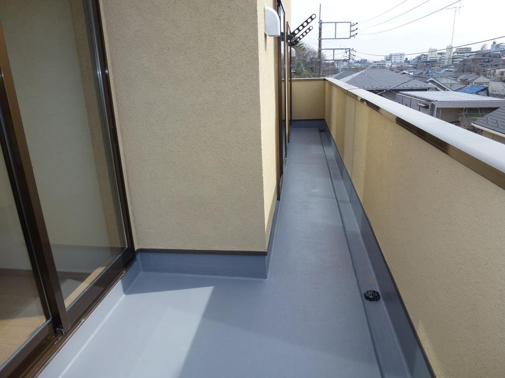 Balcony. Wide balcony that has received the fully the grace of the sun