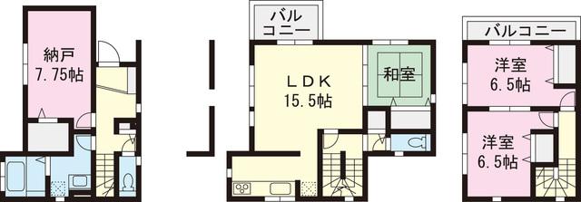 Floor plan. 34,800,000 yen, 3LDK+S, Land area 80.6 sq m , Building area 104.75 sq m