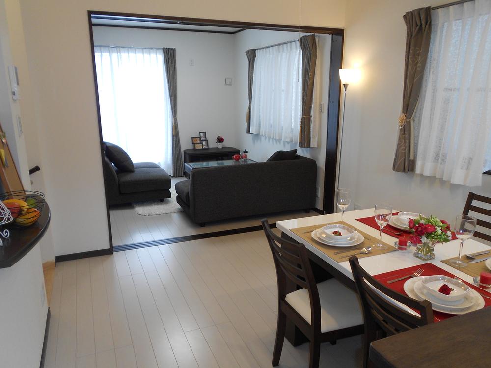 Living. Living-dining from kitchen