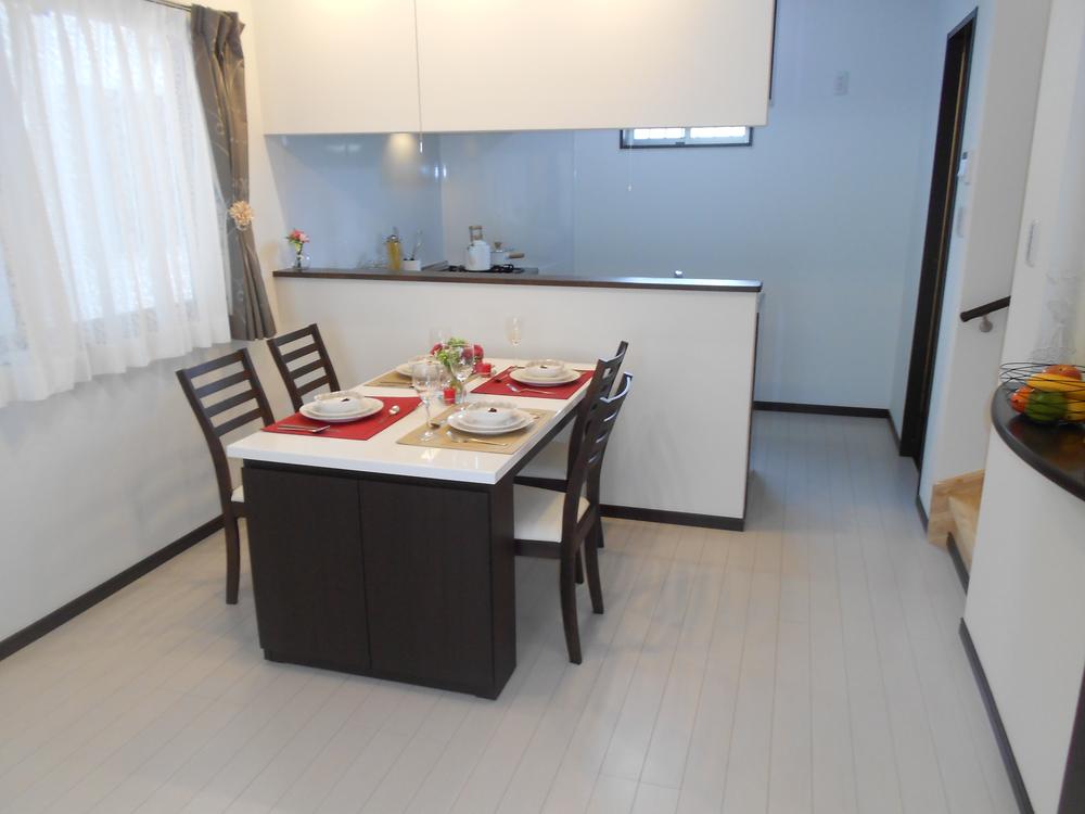 Living. Overlooking the kitchen from the living room