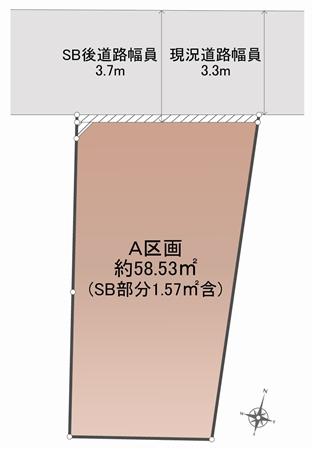 Compartment figure. Land price - compartment view