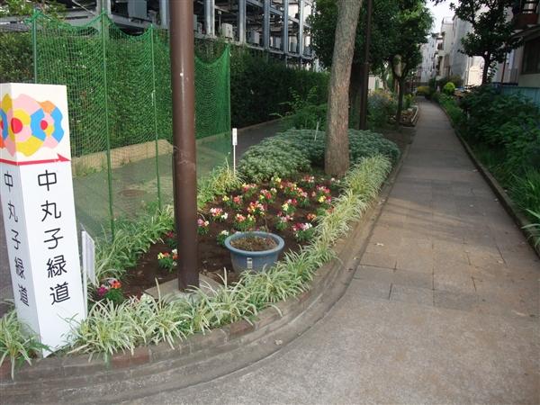 park. Nakamaruko 130m until the green road