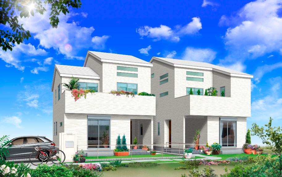 Cityscape Rendering. Rather than the south side front wing, Also to the south is also attached garden, It becomes to the arrangement and spacious. Cityscape Rendering