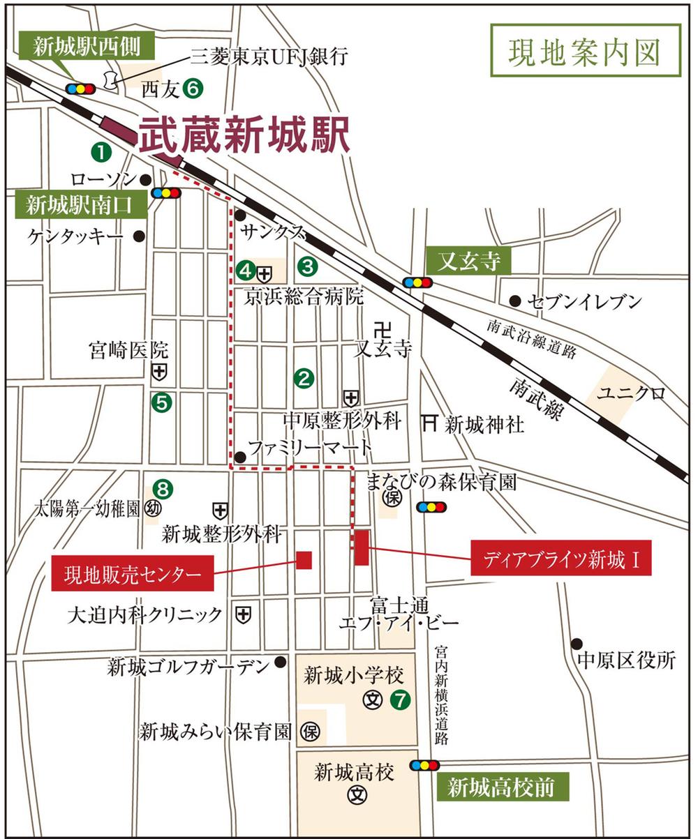 Local guide map. When we come to the local sales meetings, Please come to the local sales center.