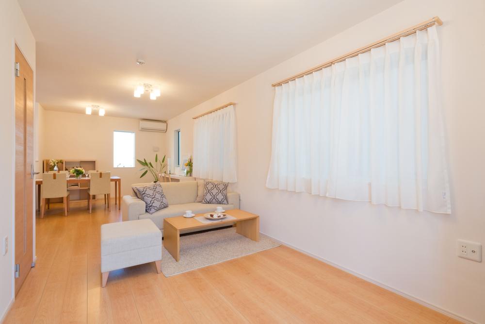 Living. Model house Appearance of the first floor living room