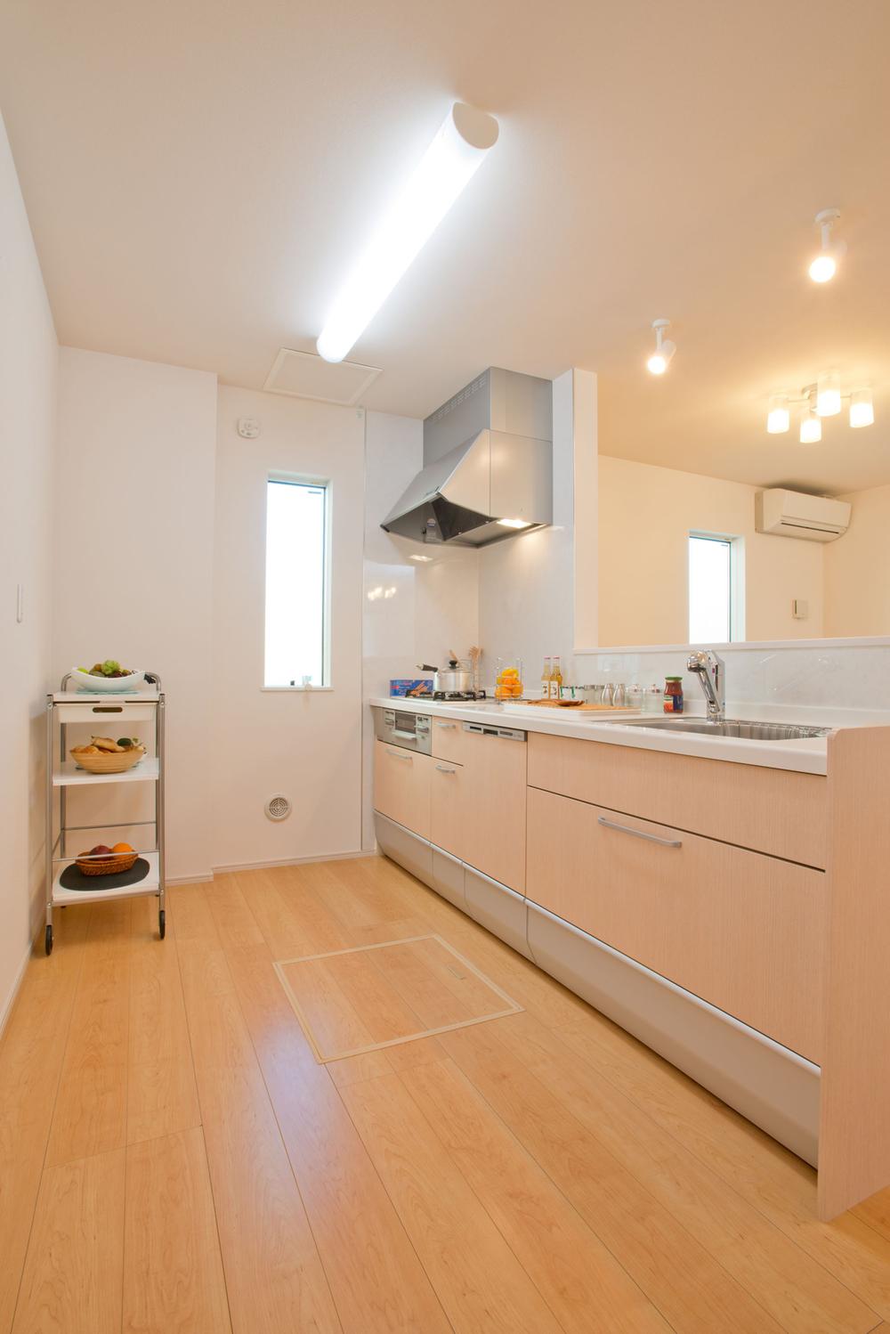 Kitchen. Model house Appearance of the first floor kitchen