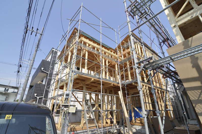 Local appearance photo. Local (April 2013) Shooting, C Building: under construction