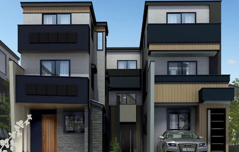 Rendering (appearance). It is the same construction company construction cases