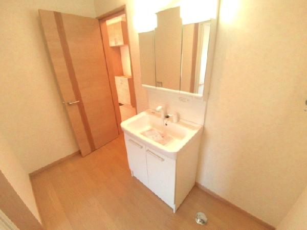 Wash basin, toilet. Basin space