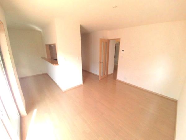 Living. I living room overlooks from the kitchen