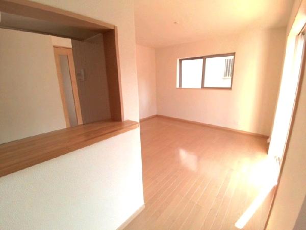 Living. Face-to-face kitchen