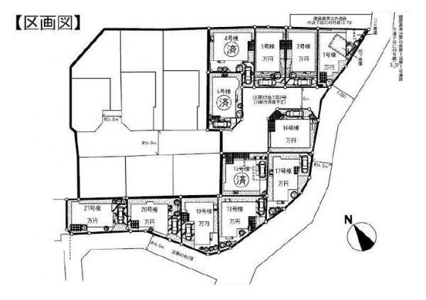 Compartment figure. 43,800,000 yen, 4LDK, Land area 103.76 sq m , Building area 101.02 sq m all 21 buildings sold large-scale development subdivision of!