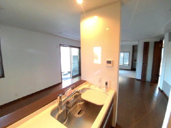 Living. View from the kitchen