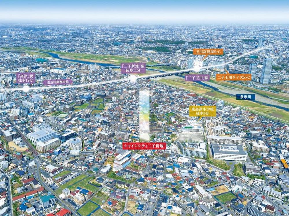 aerial photograph. It is seen from the sky site (March 2013) Shooting